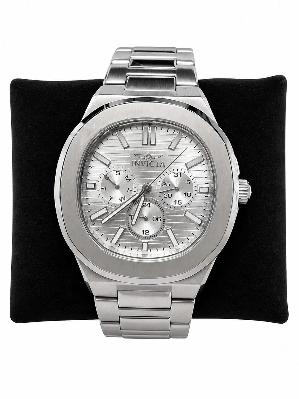 Invicta Silver Stainless Steel Chronograph Men’s Watch